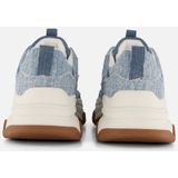 POSH by Poelman Sneakers - Denim Blauw - Textiel