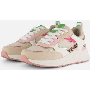 POSH by Poelman Sneakers - Beige - Textiel