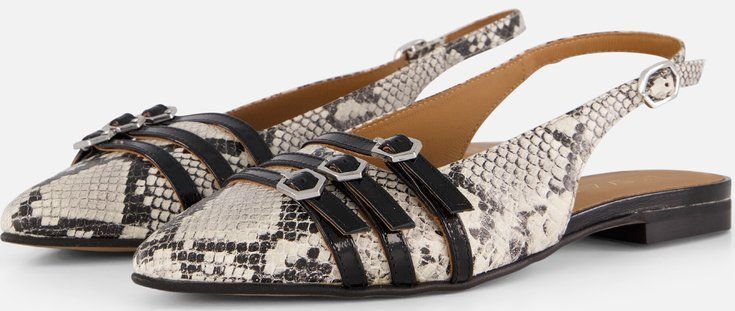 Linea Zeta - Slingbacks - Bruin - Leer - Pumps