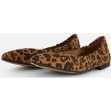 Linea Zeta - Leopard Ballerina's - Bruin - Leer