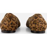 Linea Zeta Leopard Ballerina's bruin Leer - Maat 36