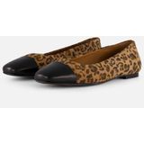 Linea Zeta Leopard Ballerina's bruin Leer - Maat 36