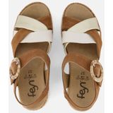 Feyn - Sandalen - Cognac - Nubuck - Klittenbandsluiting