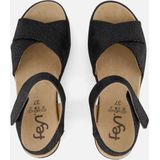 Feyn Mia01 Sandalen zwart Leer