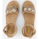 Cellini - Espadrilles - Bruin - Textiel - Synthetische Voering - Gespsluiting
