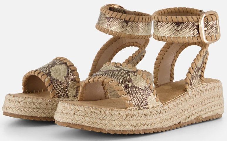 Cellini - Espadrilles - Bruin - Textiel - Synthetische Voering - Gespsluiting