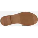 Oh My Sandals Slippers - Goud - Leer - Gekruiste Bandjes - Gespsluiting