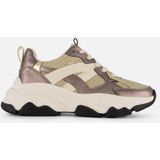 POSH by Poelman - Sneakers - Zwart - Mesh/Synthetisch - Vetersluiting