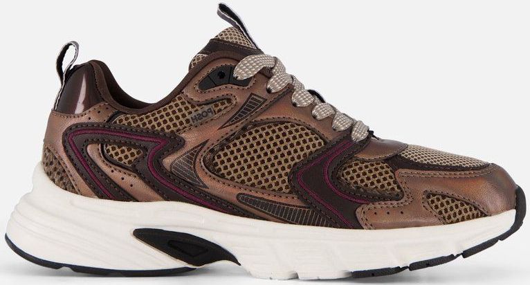 POSH by Poelman - Sneakers - Bruin - Synthetisch