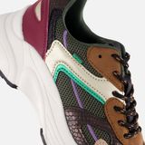 POSH by Poelman - Sneakers - Bruin - Synthetisch