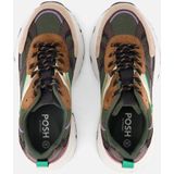 POSH by Poelman - Sneakers - Bruin - Synthetisch