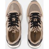 Cellini - Leopard Sneakers - Beige - Textiel