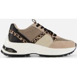 Cellini - Leopard Sneakers - Beige - Textiel