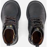 Muyters - Veterboots - Zwart - Leer - Kinderschoenen