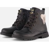 Muyters - Veterboots - Zwart - Leer - Kinderschoenen