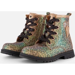 Muyters - Leopard Veterboots - Goud - Leer