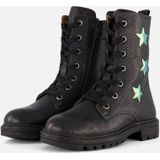 Muyters - Veterboots - Zwart - Leer