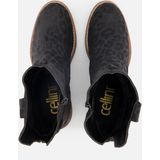 Cellini - Plooi Enkellaarsjes - Zwart - Leer