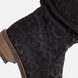 Cellini - Plooi Enkellaarsjes - Zwart - Leer