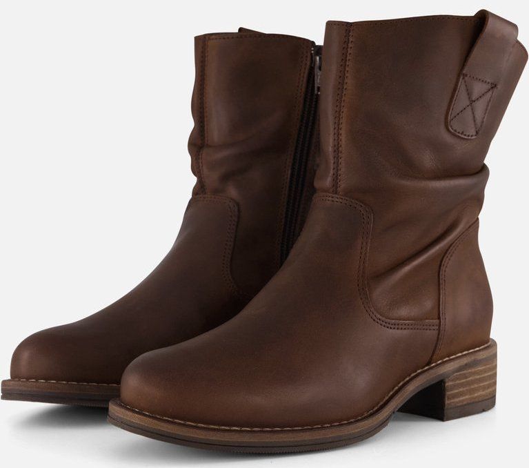 Cellini - Plooi Enkellaarsjes - Bruin - Suede