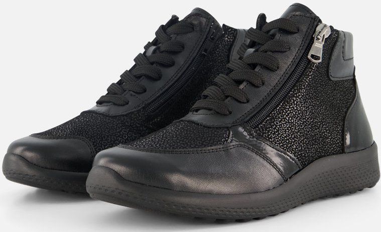 Feyn - Kira - Veterboots - Zwart - Leer