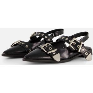 POSH by Poelman - Slingbacks - Zwart - Dames