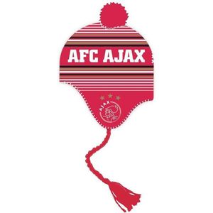 Ajax Muts Junior Met Flappen Met 3 Sterren Rood Wit