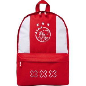 Ajax-rugtas klein wit/rood/wit logo kruizen