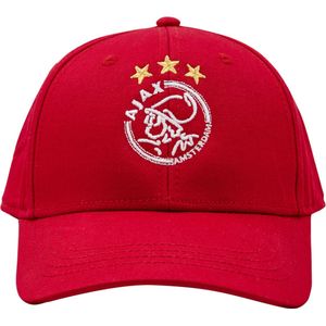 Ajax-cap rood met wit logo senior