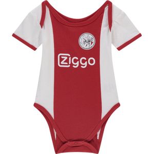 Ajax - Romper - Wit - Korte Mouw - Met Logo en Drukknoopjes