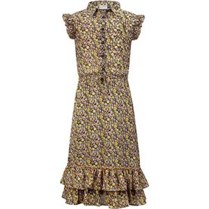 Retour Jeans - Bella - Jurk - Roze - Korte Volantmouwen - Zomercollectie