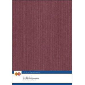 Carddeco - Kaartenkarton - Kleur 14 Bordeaux - Verpakt per 10 vel