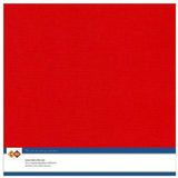 Linnenkarton 305x305mm - Kleur 13 Rood - verpakt per 10vel - 240grams