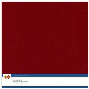 Linnenkarton 305x305mm - Kleur 14 Bordeaux verpakt per 10vel - 240grams