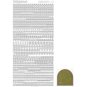 Hobbydots - Serie Letters en Cijfers - Mirror Goud