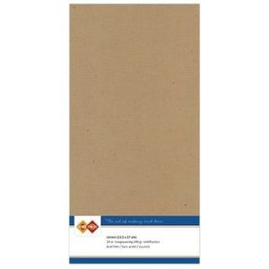 Kaartenkarton vierkant - Kleur 45 Kraft cappucino - 270x135mm - verpakt per 10vel