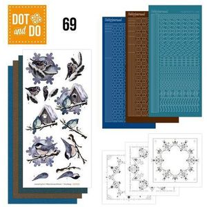 Dodo-069 hobbydots - Dot en do - Winter birds