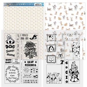 Admc1004 Printed Figure Cards - Amy Design - Dogs Life