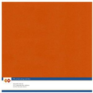 Linnenkarton 305x305mm - Kleur 59 Orange verpakt per 10vel - 240grams