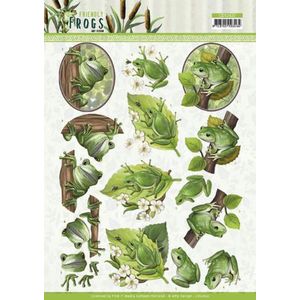 Cd11620 3D knipvel - Amy Design - Friendly Frogs - Tree Frogs