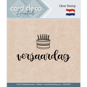Cdecs056 Card Deco Essentials - Clear Stamps - Verjaardag - 55x40mm