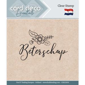 Cdecs059 Card Deco Essentials - Clear Stamps - Beterschap