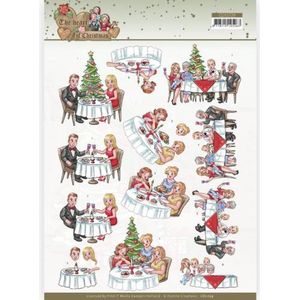 Cd11729 3D Knipvel - Yvonne Creations - The heart of Christmas - Dining