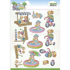 3D Cutting Sheet - Yvonne Creations - Funky Day Out - Playground 1 stuk