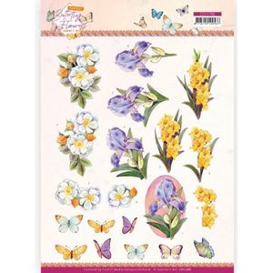 Cd11786 3D Knipvel - Jeanines Art - Perfect Butterfly Flowers - Gladiool