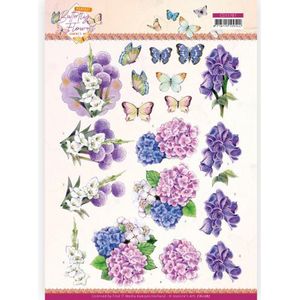 3D Cutting Sheet - Jeanine's Art - Perfect Butterfly Flowers - Hydrangea 1 stuks