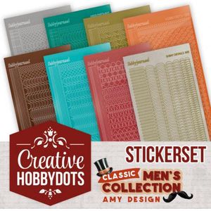Creative Hobbydots Stickerset 24 - Amy Design - Classic Men's Collection