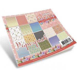 Japp10027 Paperpack - JA - Urban Flowers - 152x152mm - 22 dubbelzijdig bedrukte vellen