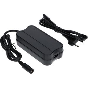 Oplader voor E-bike - Voor 36 en 37V Puch en Sparta Accu's - 42V - 2A - 84W - Tulp -  Zwart