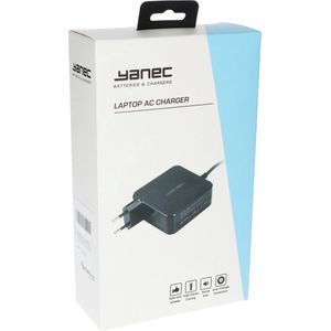 Yanec USB-C Oplader 65 watt Zwart - Geschikt voor Macbooks, laptops en telefoons